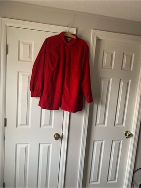 J. Jill Red Women's Button-Up Top